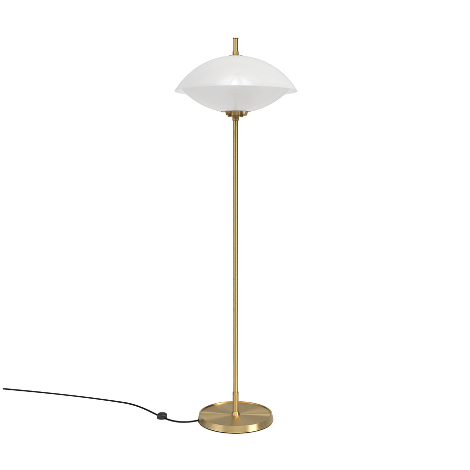 Clam floor lamp