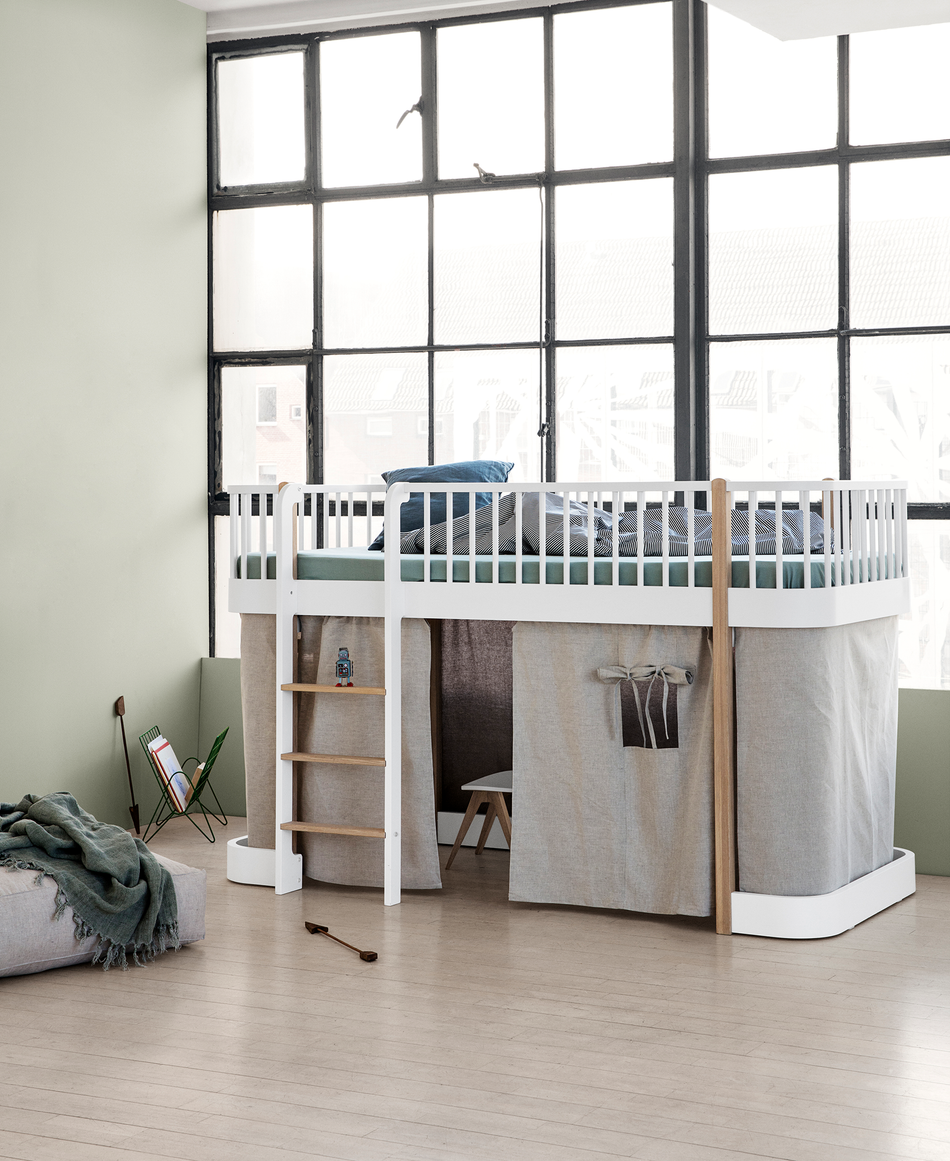 Curtain for Wood Original low loft bed (138 cm), nature