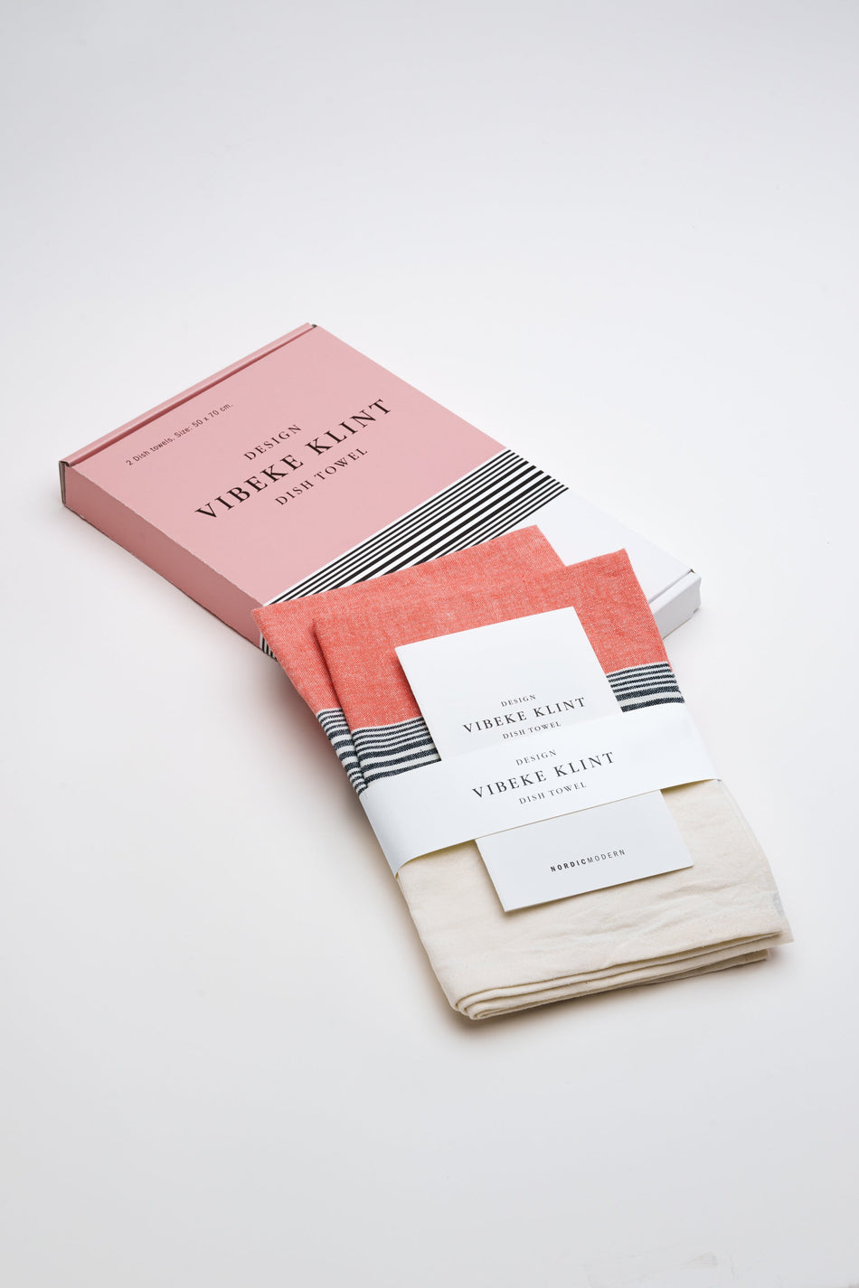 Dish Towels - 2 Pieces - Rose