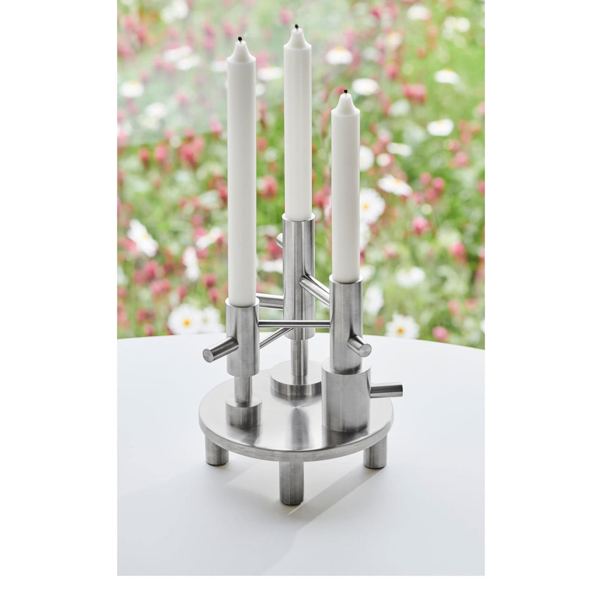 Candleholder large | stainless steel | Fritz Hansen | Skandium London