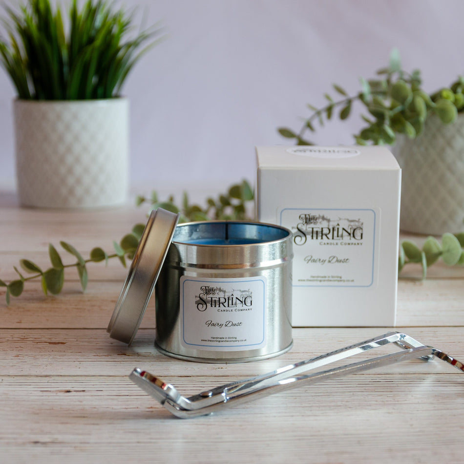 Fairy Dust - Travel Tin Candle - Wooden Wick
