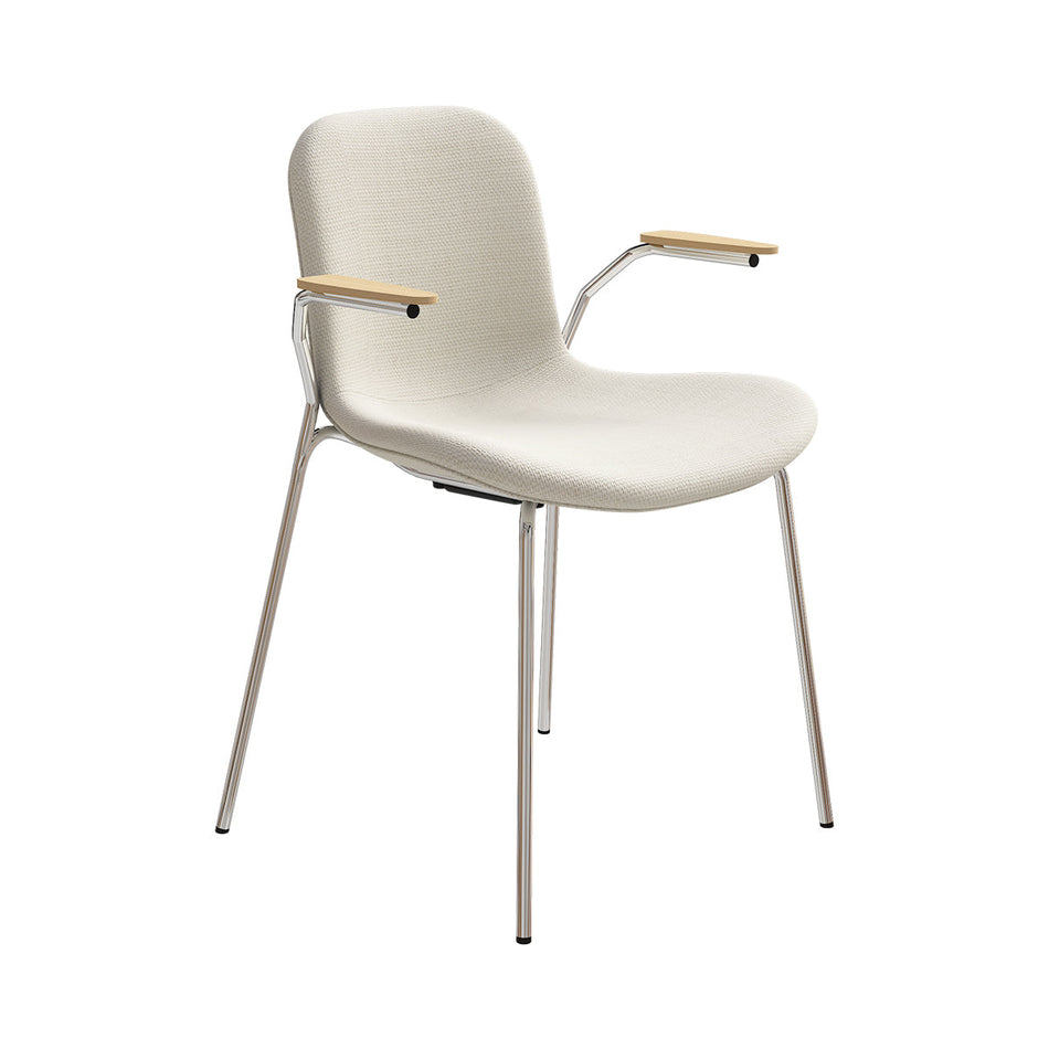 Langue Chair w/ Armrest Soft | Chrome