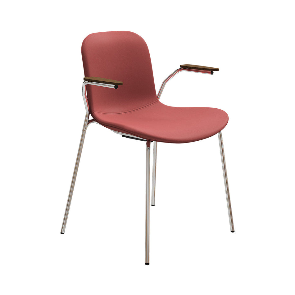 Langue Chair w/ Armrest | Chrome