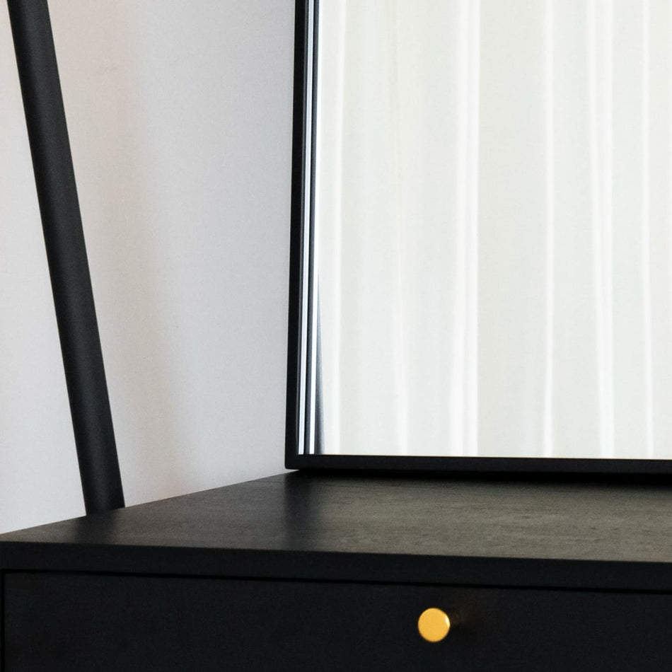 Yoko - Black Metal Gentle Arch Mirror - 95cm x 120cm