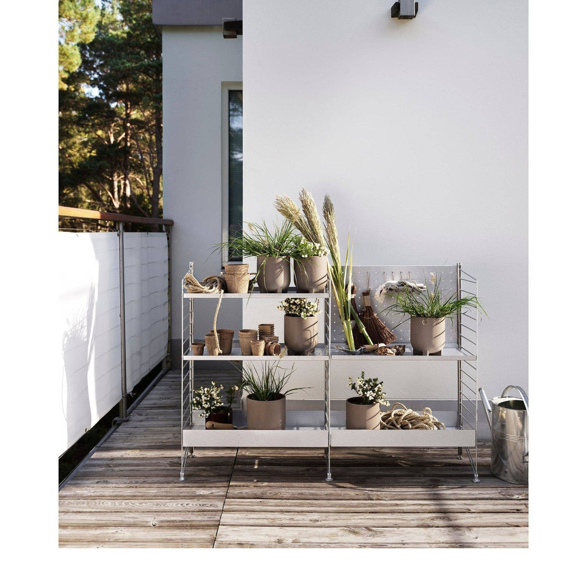 String - Free Standing Shelf - Galvanised - Skandium London