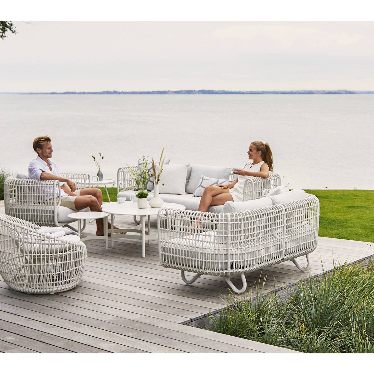 Nest Round Outdoor Chair | Cane-line | Skandium London