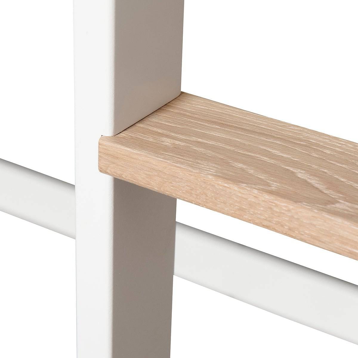 Mini + low loft bed - White/oak | Oliver Furniture | Skandium London