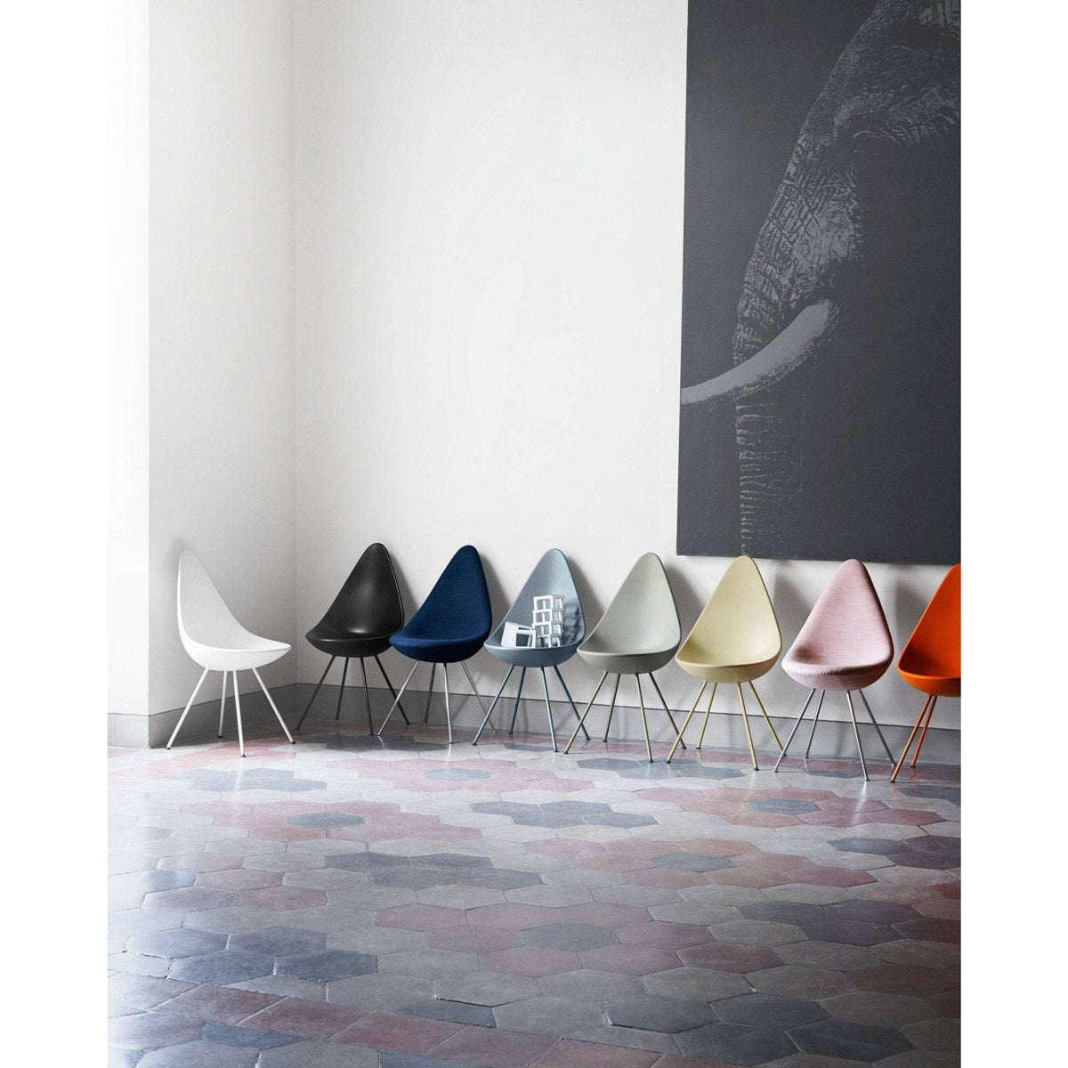 Fritz Hansen - Drop chair with full upholstery - Skandium London