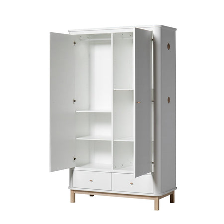 Oliver Furniture - Wardrobe 2 doors white oak - Skandium London