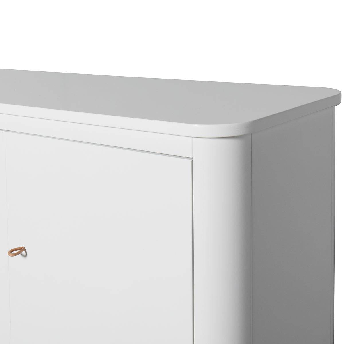 Oliver Furniture - Multi cupboard with 3 doors, white/oak - Skandium London
