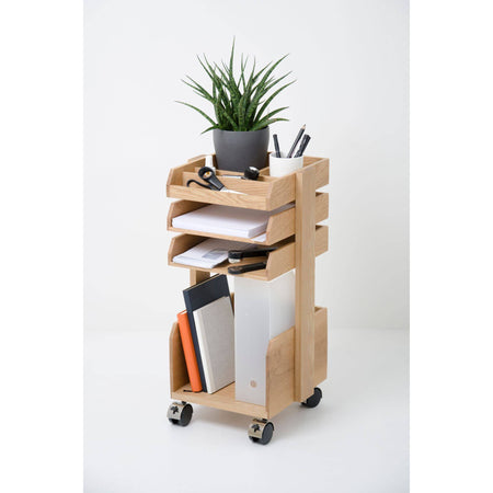 Wireworks - Casper Roller Workspace Organiser - Oak - Skandium London