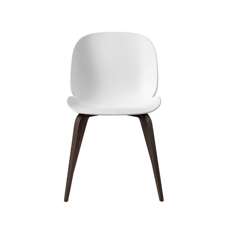 Gubi - Beetle plastic dining chair, wooden legs - Skandium London