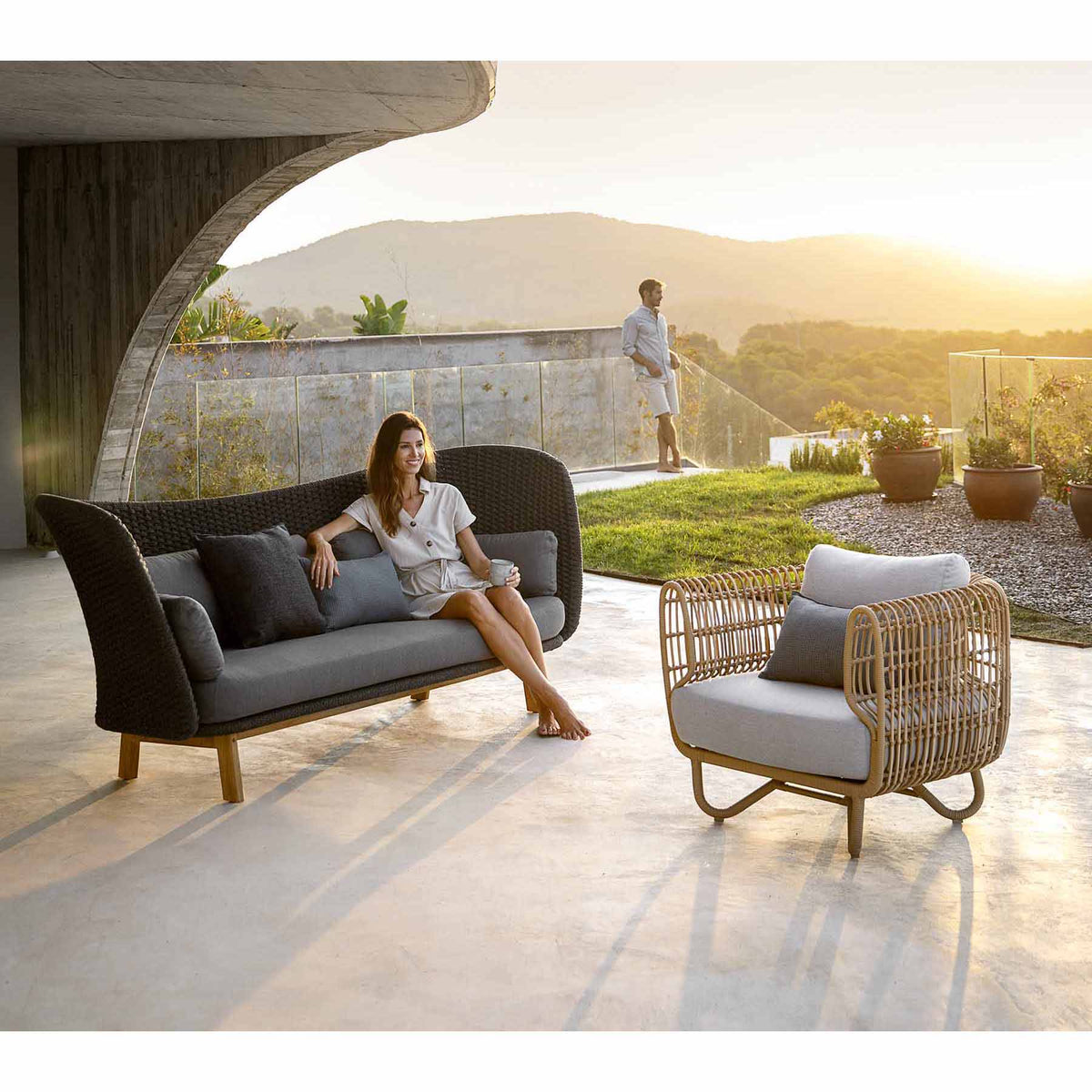 Nest Outdoor Lounge Chair | Cane-line | Skandium London