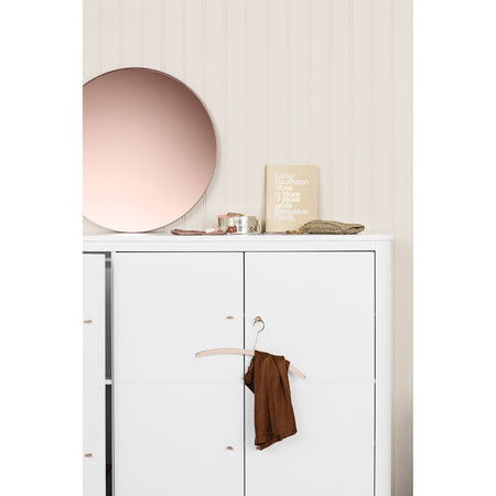 Oliver Furniture - Multi cupboard with 3 doors, white/oak - Skandium London