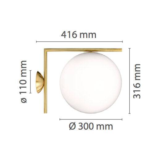 IC C/W2 wall/ceiling lamp | Flos | Skandium London