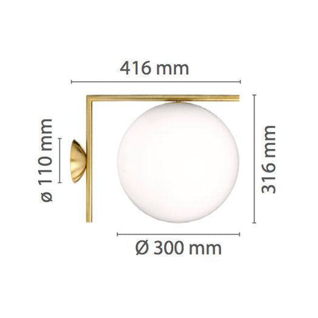 IC C/W2 wall/ceiling lamp | Flos | Skandium London