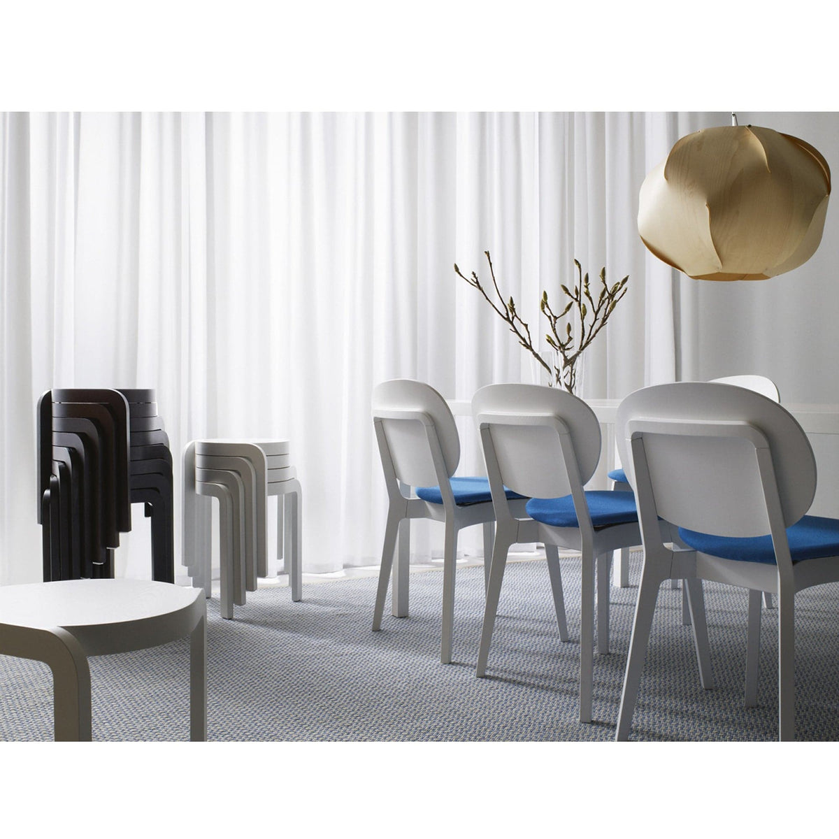 Swedese - Spin Stool, stackable - Skandium London