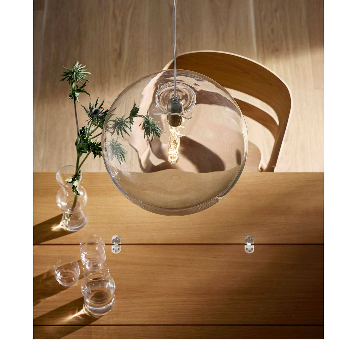 Design House Stockholm - Luna pendant lamp - clear - Skandium London