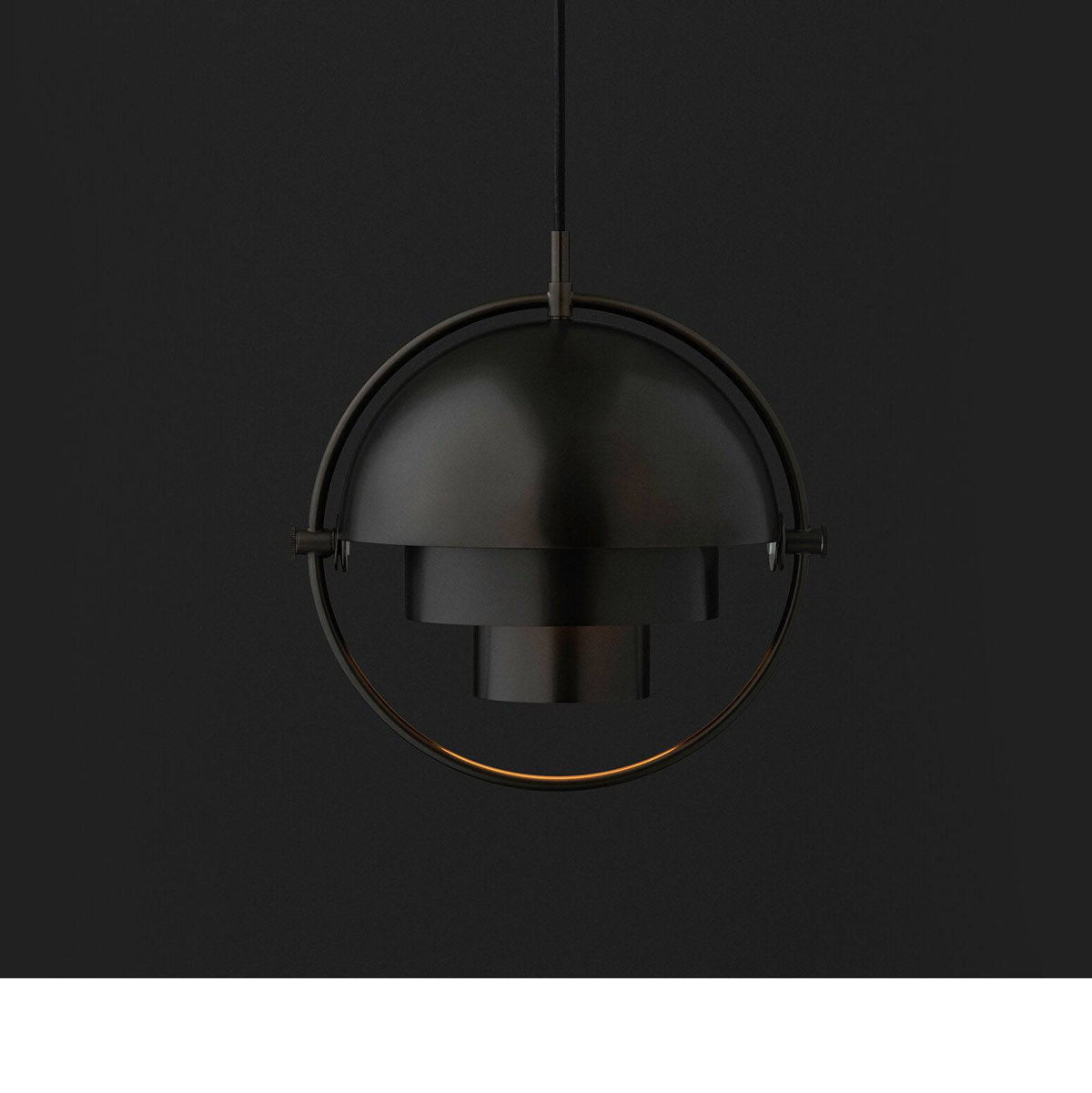 Gubi - Multi-Lite Pendant Light, Black Brass - Skandium London