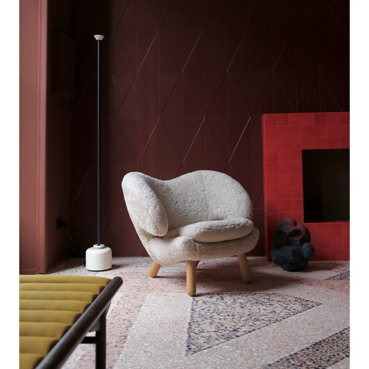 House of Finn Juhl - Pelican Lounge Chair - Sheepskin - Skandium London