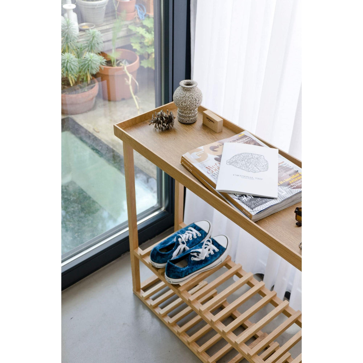 Wireworks - Hello Storage Table - Oak/Oak - Skandium London