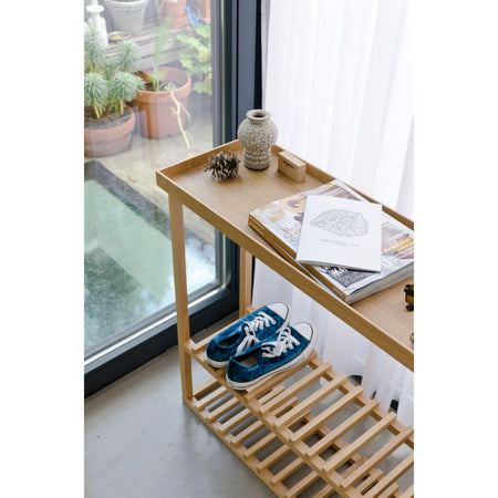 Wireworks - Hello Storage Table - Oak/Oak - Skandium London