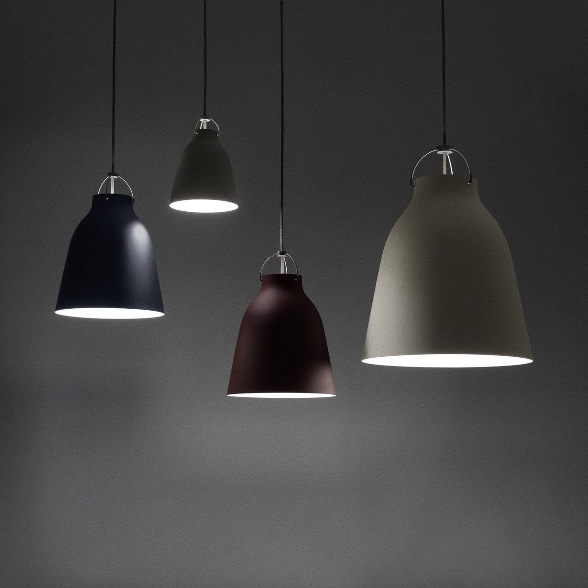 Fritz Hansen Lighting - Caravaggio pendant lamp matt tones - Skandium London