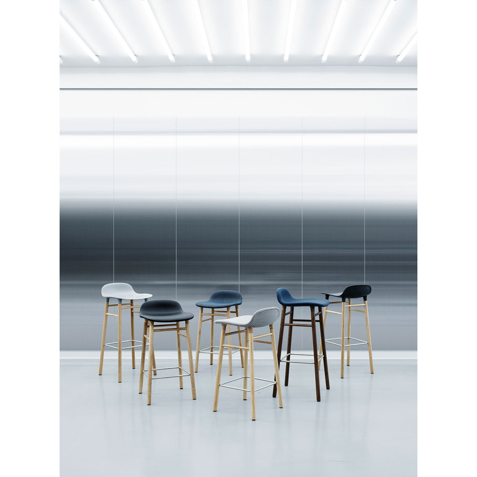 Form Barstool 75cm Wood - Full Upholstery