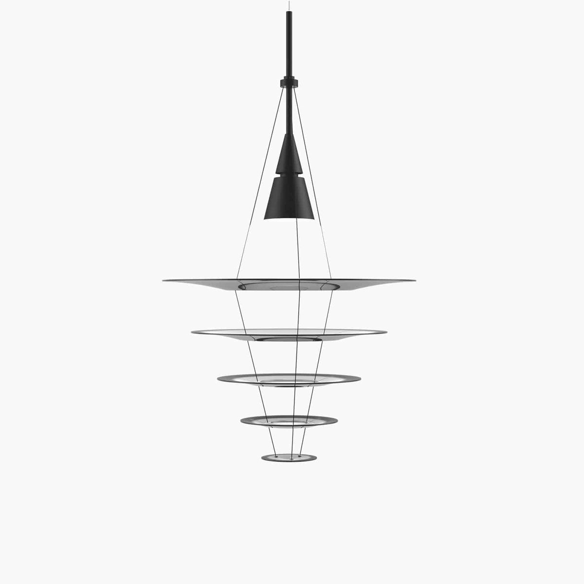 Louis Poulsen - Enigma pendant lamp, black - Skandium London