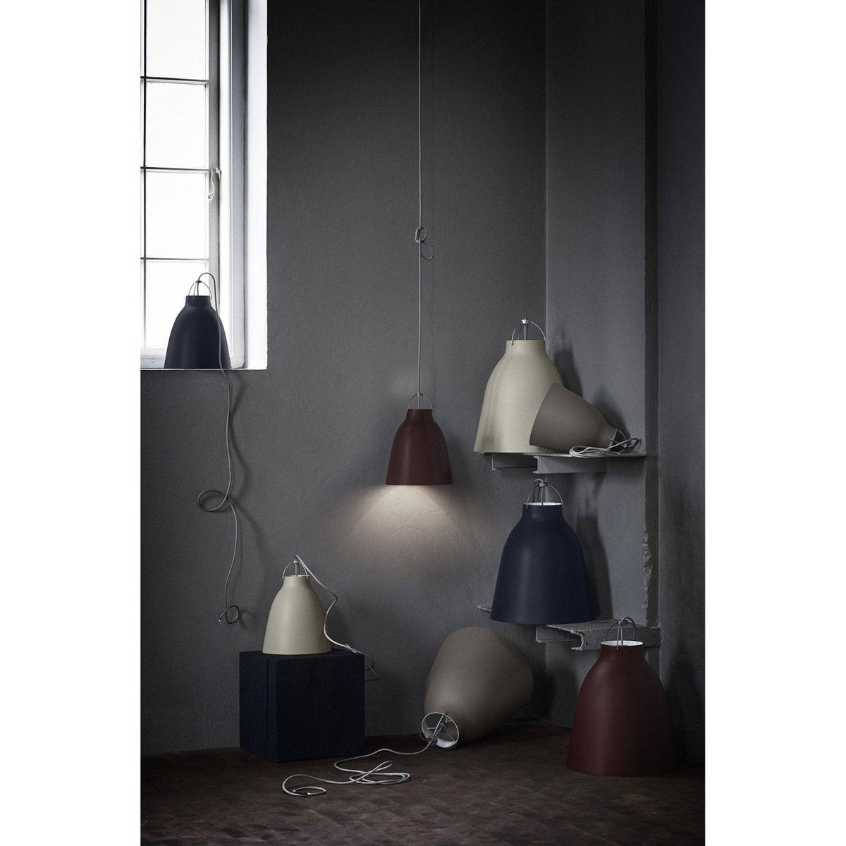 Fritz Hansen Lighting - Caravaggio pendant lamp matt tones - Skandium London