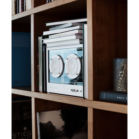 Small Transparent Speaker | White | Transparent | Skandium London