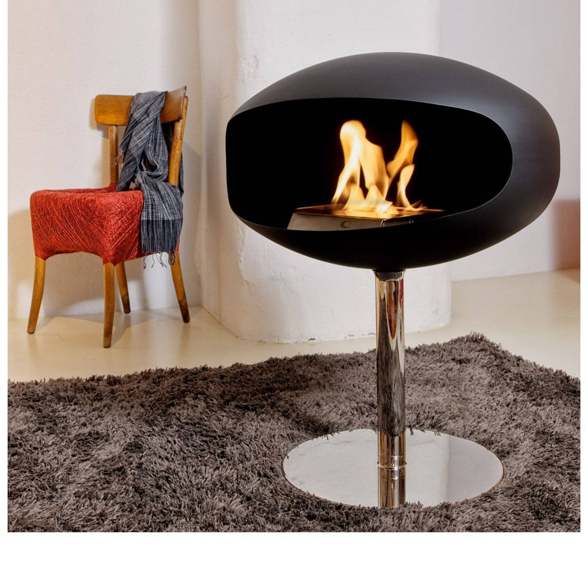 Cocoon Fires - Cocoon Fireplace - Standing Pedestal - Skandium London