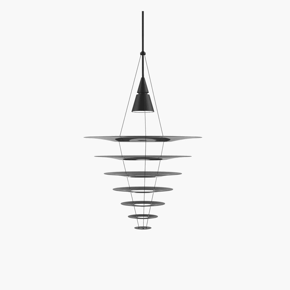 Louis Poulsen - Enigma pendant lamp, black - Skandium London