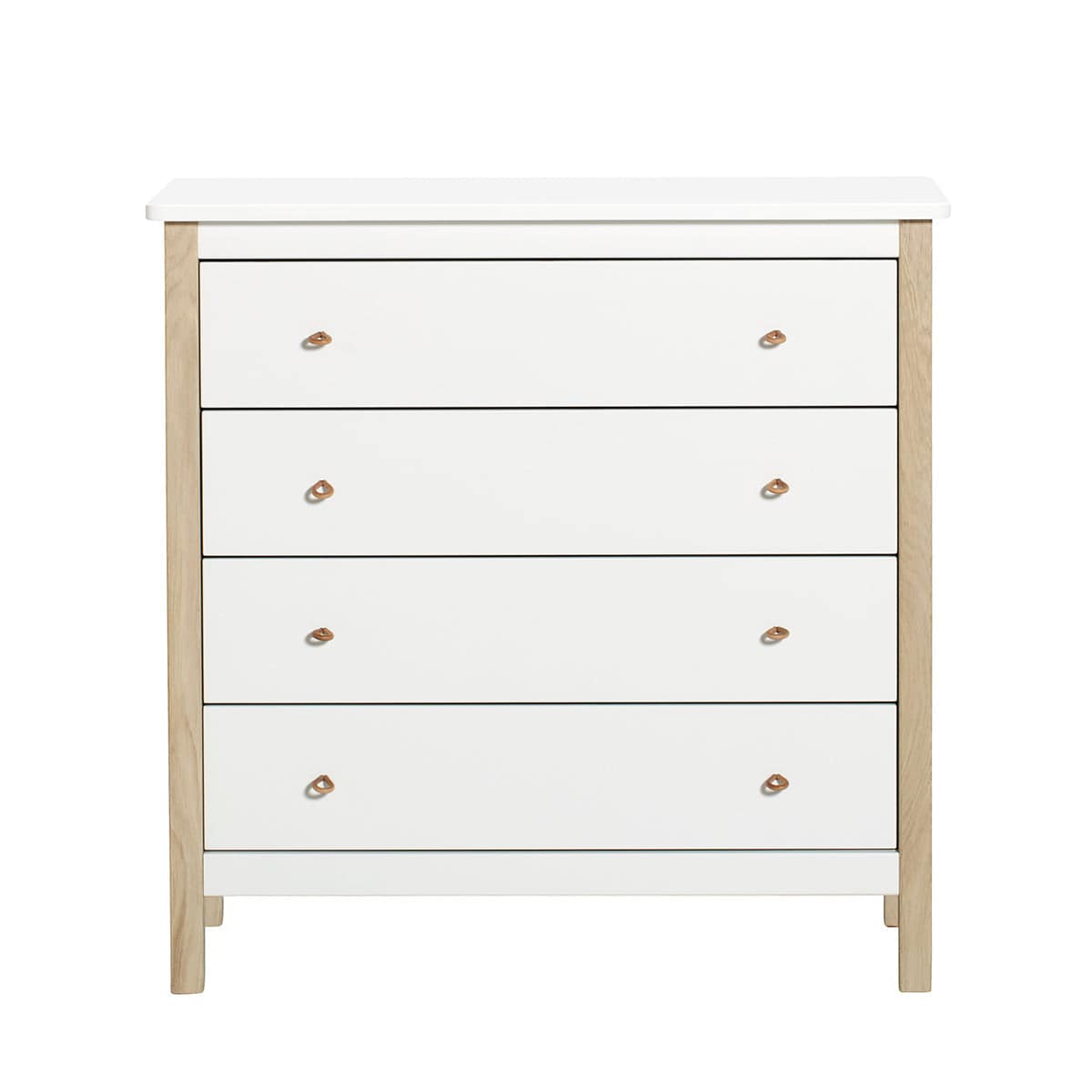 Oliver Furniture - Nursery dresser, white/oak - Skandium London