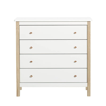 Oliver Furniture - Nursery dresser, white/oak - Skandium London