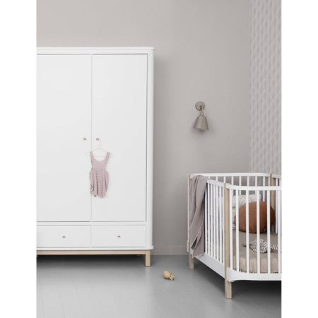 Oliver Furniture - Wardrobe 2 doors white oak - Skandium London