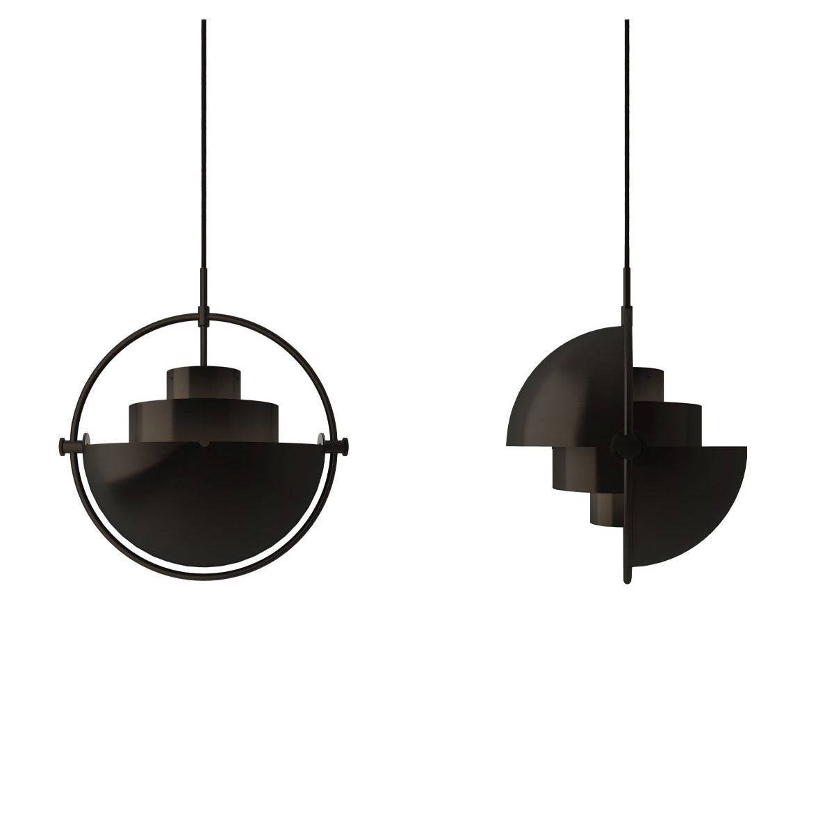 Gubi - Multi-Lite Pendant Light, Black Brass - Skandium London