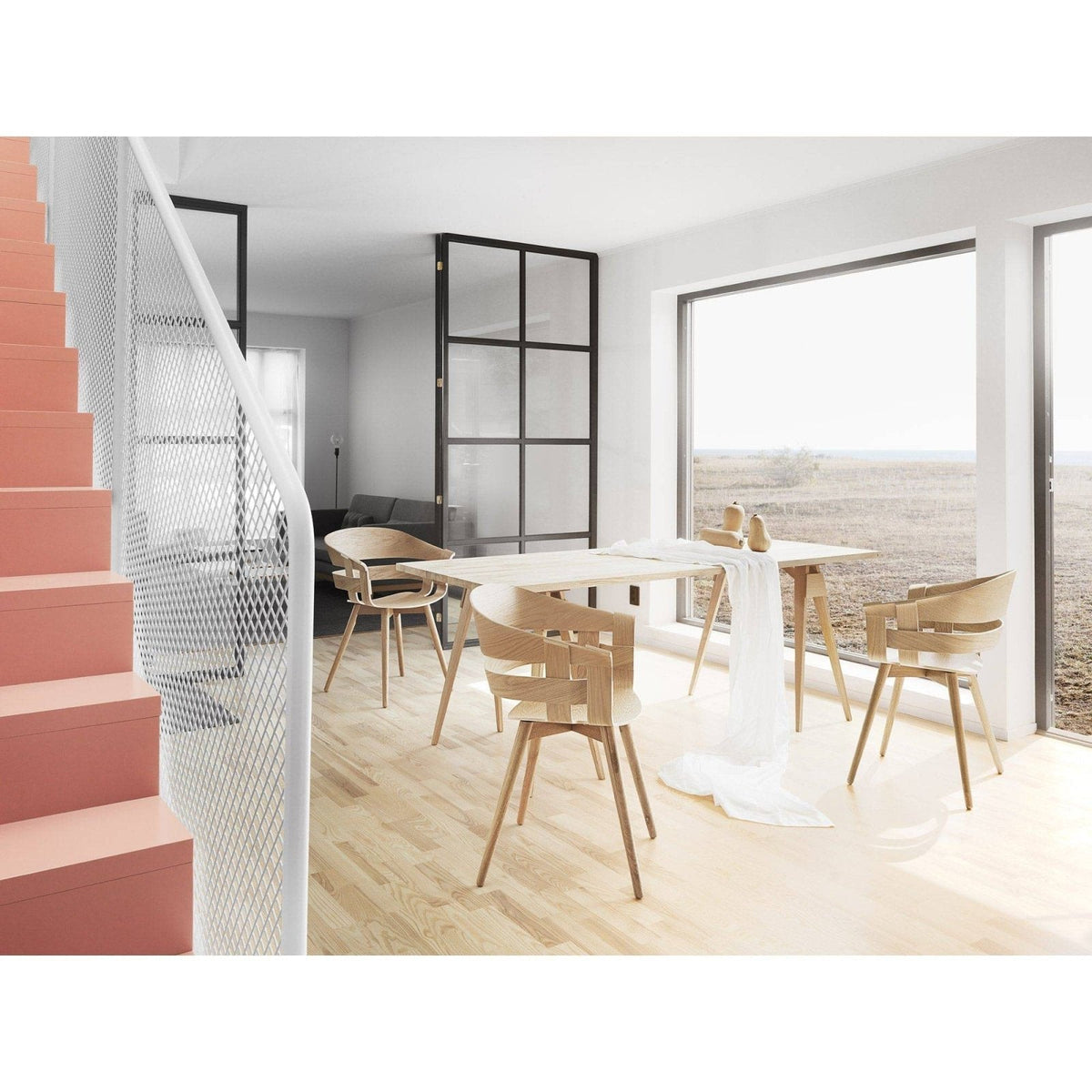 Design House Stockholm - Wick chair - wood base - Skandium London