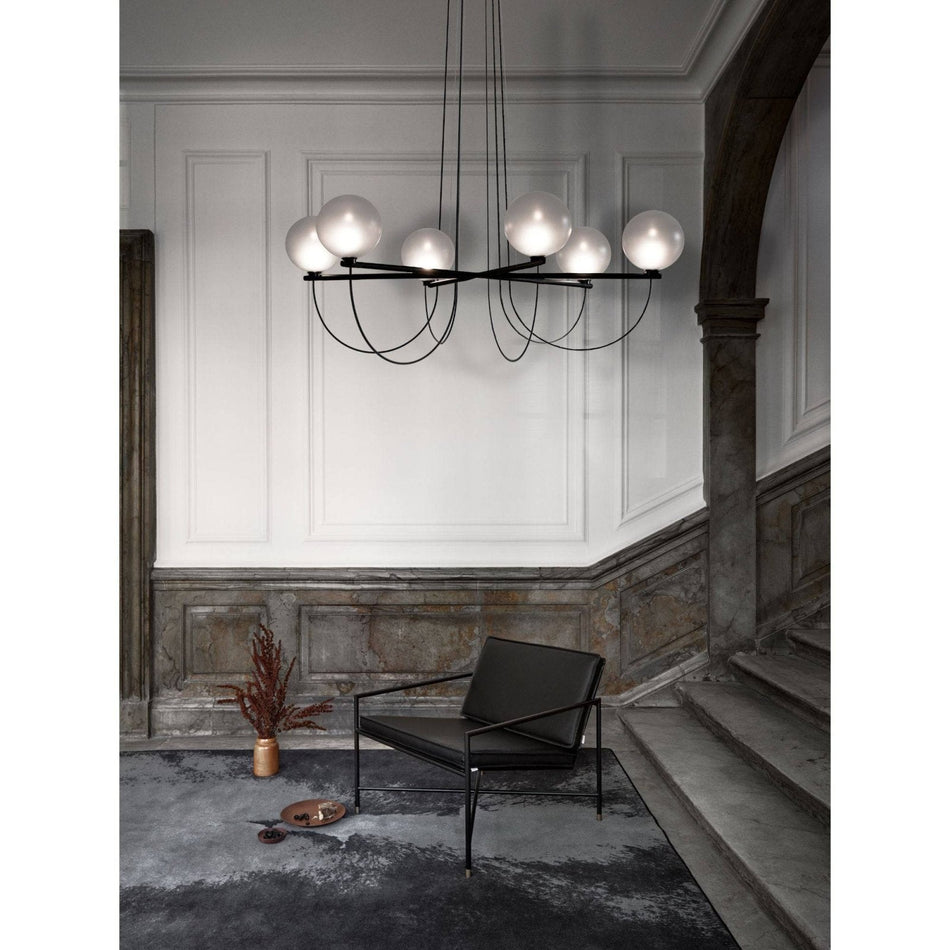 Handvärk - 6 Globe Chandelier - Skandium London
