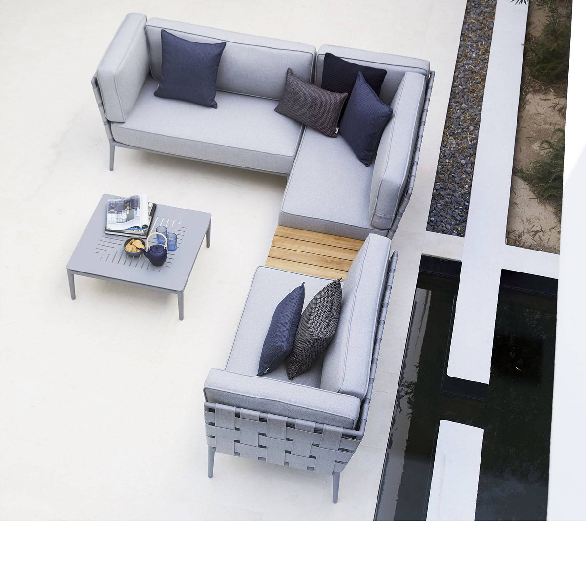 Cane-line - Conic Sofa - Right Module - 2-seater - Skandium London