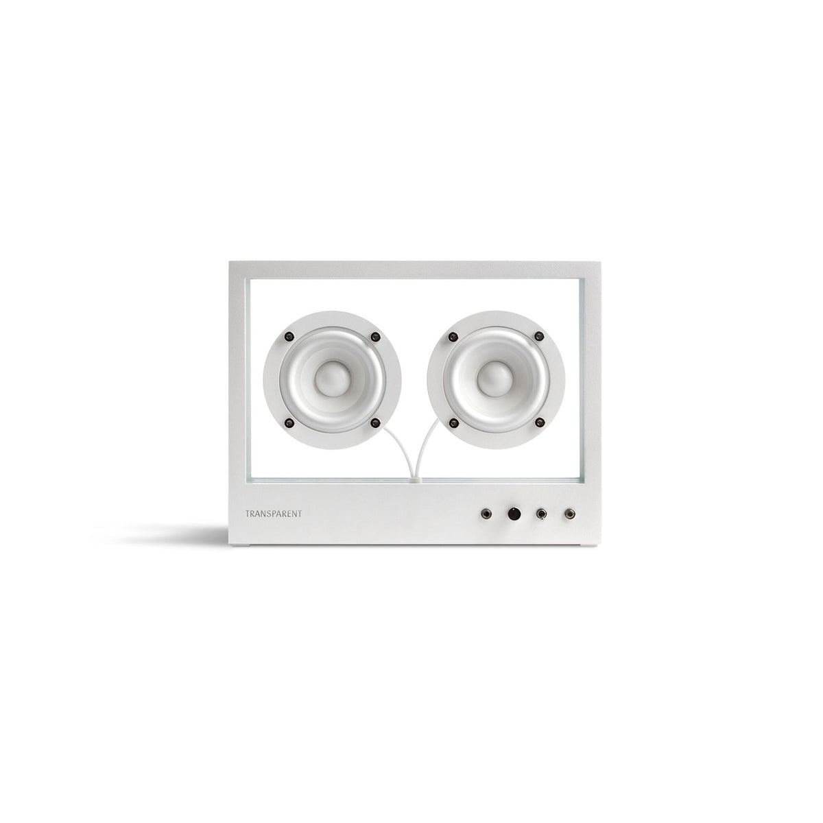 Small Transparent Speaker | White | Transparent | Skandium London