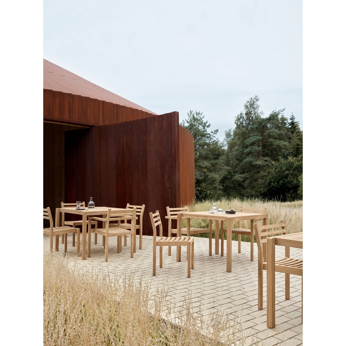 Carl Hansen - AH902 Dining Table, square - untreated teak - Skandium London