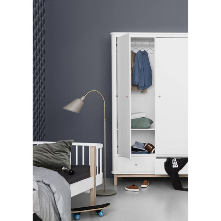 Oliver Furniture - Wardrobe 2 doors white oak - Skandium London