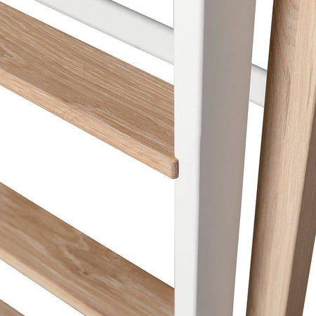 Mini + low loft bed - White/oak | Oliver Furniture | Skandium London