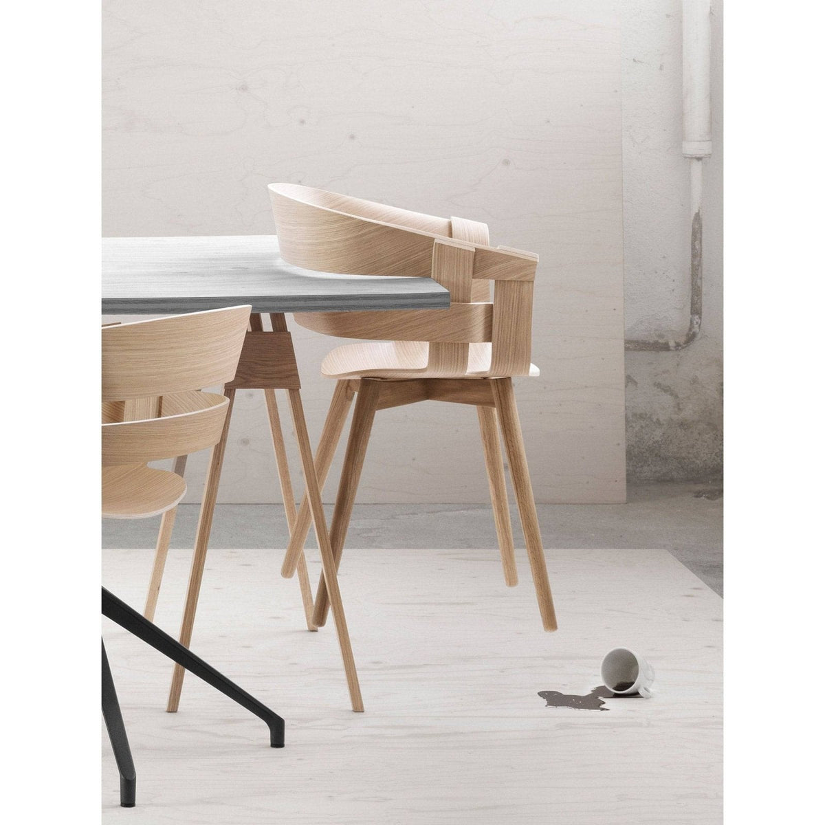 Design House Stockholm - Wick chair - wood base - Skandium London