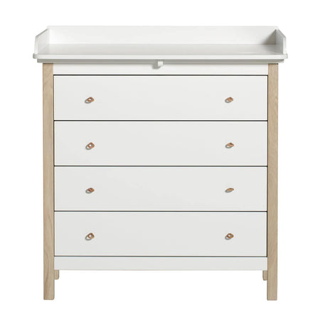 Oliver Furniture - Nursery dresser, white/oak - Skandium London