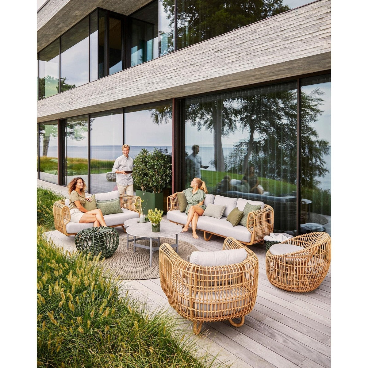 Cane-line - Nest Outdoor Sofa - 3-seater - Skandium London