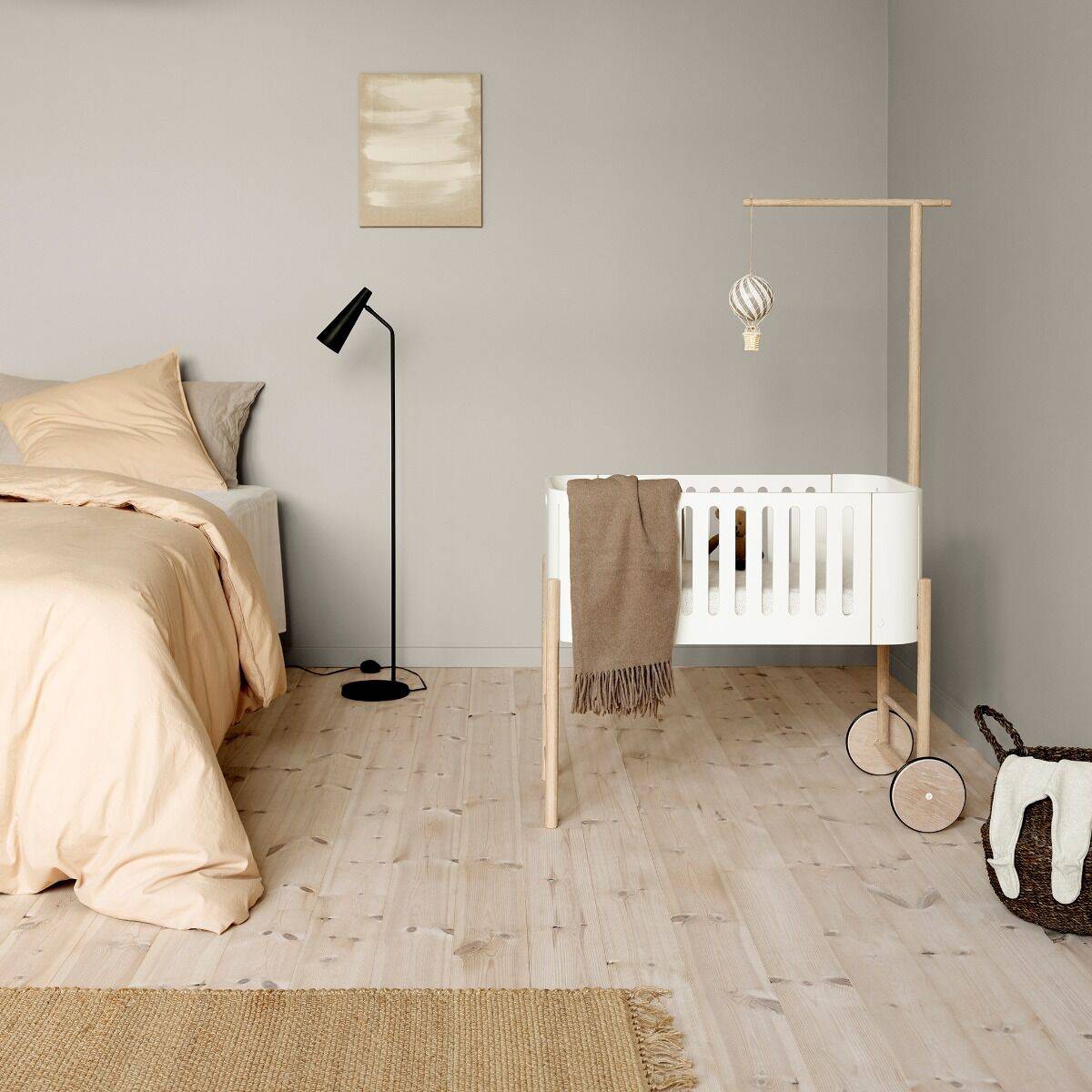 Wood co-sleeper cradle | Oliver Furniture | Skandium London