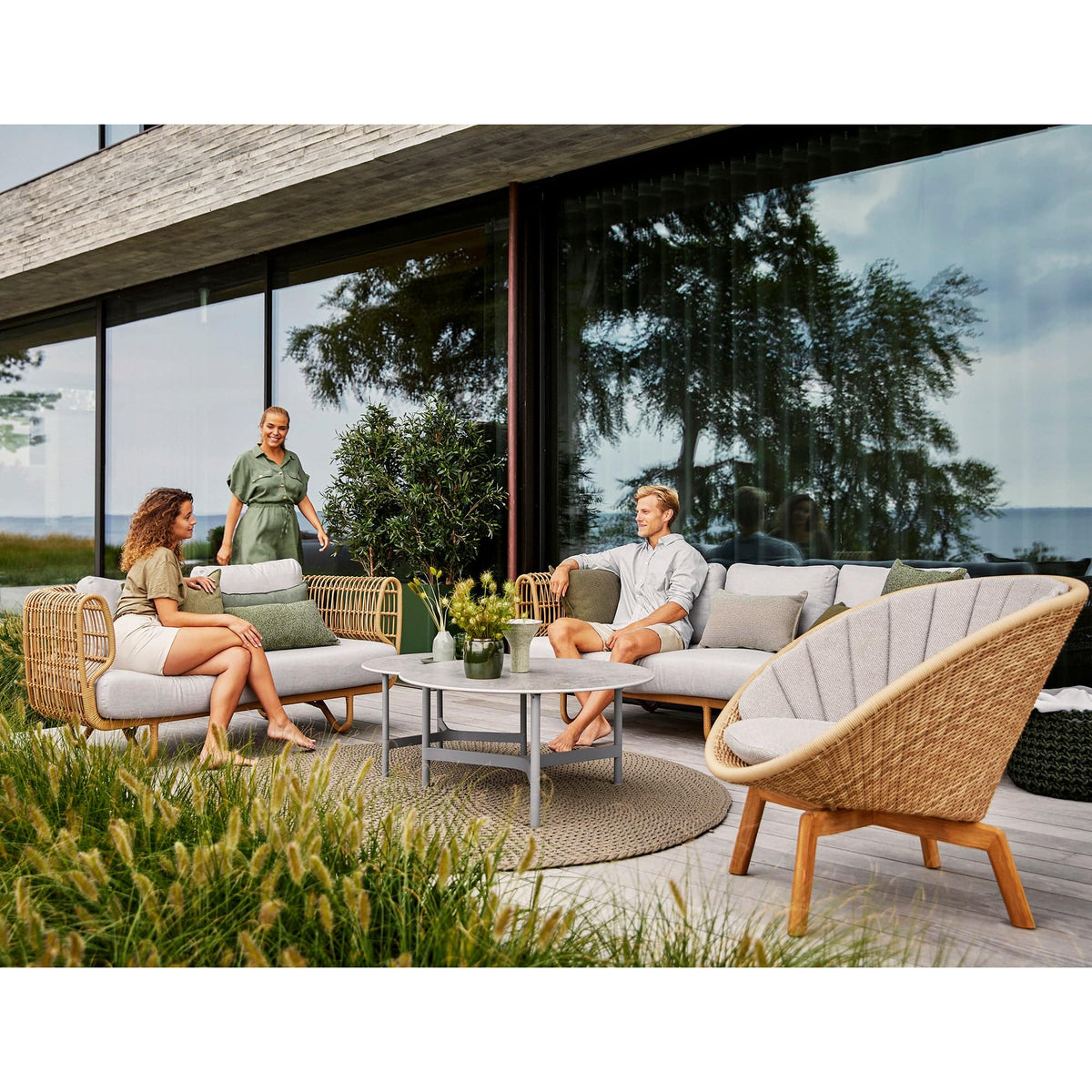 Cane-line - Nest Outdoor Sofa - 3-seater - Skandium London