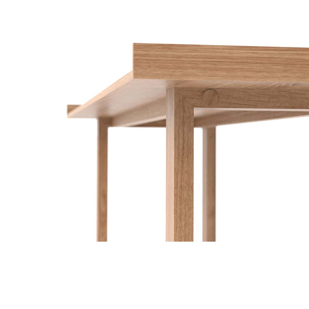 Wireworks - Slim Laptop Writing Table - Natural Oak - Skandium London